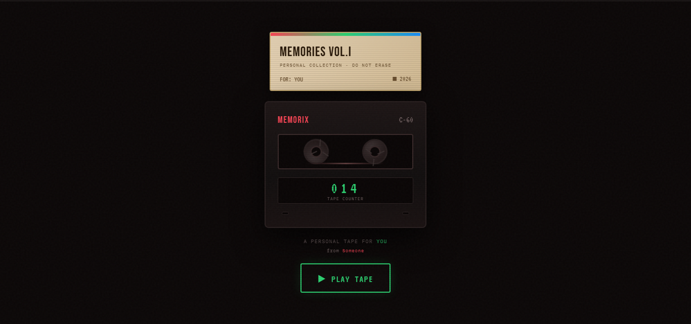Cassette Memories 📼🎧